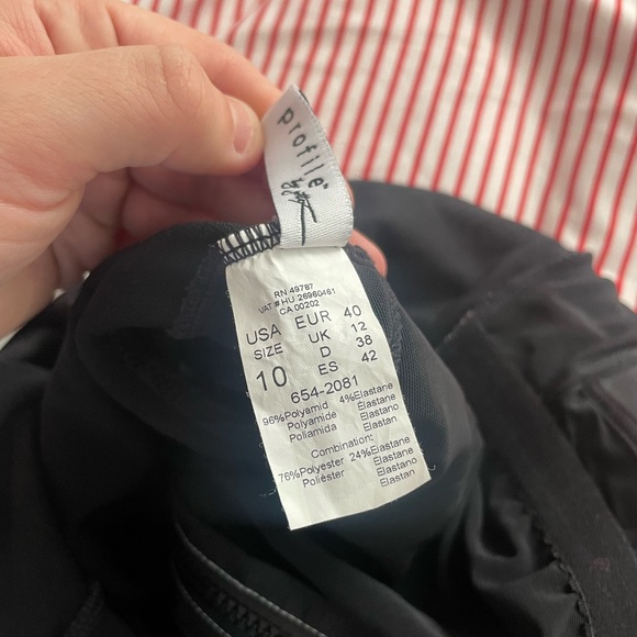 Profile one-piece bathing suit Sz 10 - Picture 4 of 4